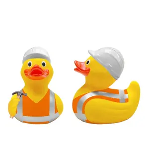 Funny Promotional Builder Architect Engineer Yellow Builder Rubber Duck