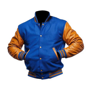 Chaqueta de béisbol de la Universidad Varsity para hombre de talla grande a la moda, estilo único, Collage de lona, chaqueta con parche en blanco bordado 3D - Product Image 1