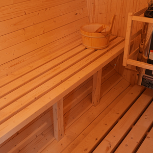 Sauna à vapeur en bois massif prêt à être expédié, pour 4 à 6 personnes, pour une thérapie des tissus profonds, économe en énergie, grande capacité - Product Image 5