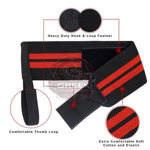Sangles de levage en néoprène personnalisées populaires, bandes de maintien pour poignets respirantes, protection professionnelle, marque privée, pour haltérophilie - Product Image 2