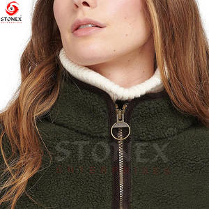 Full <b>Zip</b> <b>up</b> Cheap Price <b>Women</b> Fleece <b>Jacket</b> Fashionable Customized <b>Zip</b> Design Custom Logo <b>Jackets</b> - Product Image 5