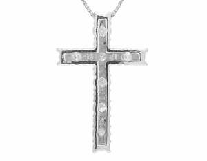 Pendentif croix en forme de grappe de diamants Moissanite en argent sterling hip hop glacé pour hommes et femmes - Product Image 4
