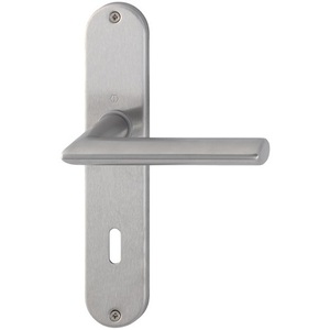 Stockholm E1140Z/302 Acier inoxydable F69 OB 72 mm DIN Gauche/Droite HOPPE Kit de plaques longues pour tringles à rideaux, rails et accessoires - Product Image 1
