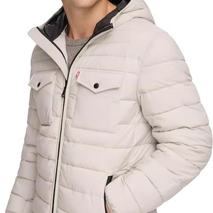 Veste matelassée à capuche pour homme de haute qualité, résistante à l'eau, extensible et performante - Product Image 1