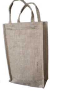 Bolsa de regalo con asa de algodón no tejida reutilizable personalizable, portador de 4-6 botellas dividido con logotipo reciclado para comprar botellas de vino - Product Image 2