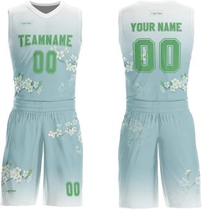 Uniforme de basket-ball personnalisé équipe imprimée et ensemble haut de basket-ball et short pour hommes/industrie du sport pour les jeunes - Product Image 6