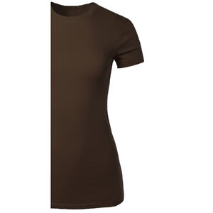 เสื้อยืดคอกลมแขนสั้นผ้าฟลีซออร์แกนิค 280 กรัม สำหรับผู้หญิง รุ่นใหม่ สไตล์ไฮสตรีท ผ้าเนื้อเดียว ไม่ยับ เป็นมิตรต่อสิ่งแวดล้อม ระบายอากาศได้ดี - Product Image 5