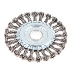 Gepard แปรงลวดเหล็กเงื่อน, แปรงลวดแบนขนาด125*22มม. แปรงลวดสำหรับล้อกำจัดสนิม - Product Image 1