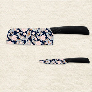 Ensemble de couteaux de chef en céramique professionnels, 6 pièces, manche en plastique, passe au lave-vaisselle, pour les amateurs de pêche, livraison gratuite - Product Image 1