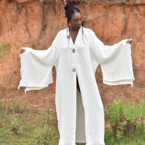 ชุดคลุมผ้าเรยอนสำหรับทั้งชายและหญิง, ชุดกิโมโนผ้าเรยอนแขนยาวเต็มไซส์ความยาวพื้นสไตล์เรียบง่ายขนาดฟรีไซส์สำหรับวันหยุดพักผ่อนของผู้หญิง - Product Image 1