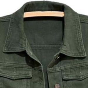 Women's <b>Quilted</b> <b>Denim</b> <b>Jacket</b> 2026 Spring Autumn New Design Cotton Knitted Letter Detail - Product Image 3