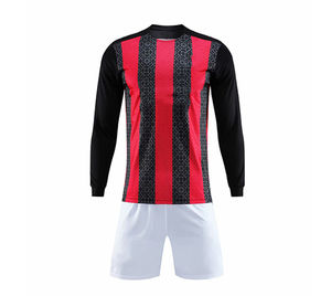 Ensemble de vêtements de football pour adultes à manches longues personnalisé, uniforme de sport respirant avec logo personnalisé, sublimation, nom de marque personnalisé - Product Image 2