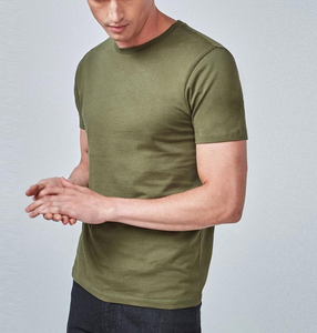 เสื้อยืดแขนสั้นทรงสลิมฟิตสำหรับผู้ชายทุกสีสำหรับทุกเพศเสื้อยืดสีพื้นฤดูร้อน - Product Image 4