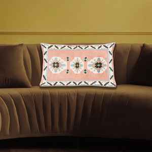 Cojín con Estampado Floral Kilim Vintage - Decoración Turca, 16"x16" - 40x40 cm - Product Image 3