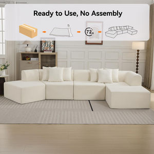 2026 Productos Únicos de Muebles para el Hogar en Alibaba, Sin Cantidad Mínima de Pedido, Embalaje Comprimido, Sofás Esquineros para Apartamentos Pequeños - Product Image 3