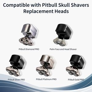 Cabezal de Repuesto para Afeitadora de 8 Piezas, Afeitadora Eléctrica Recargable por USB con Cuchillas Dobles y Triples, para Uso en Cuerpo y Rostro, Lavable - Product Image 4