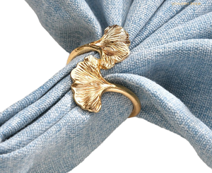 Anillos de Servilleta Modernos de Aluminio con Diseño de Hojas, Ecológicos, para Banquetes, Bodas, Decoración de Fiestas, Hoteles, Comedores, Decoración de Mesa para el Hogar, India - Product Image 2