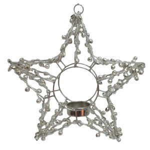 Adorno decorativo de pared de corazón colgante de hierro/Cuentas multicolor para decoración de hogar y Navidad hecho a mano a granel - Product Image 3