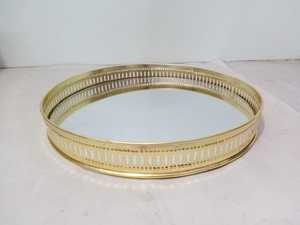 Vente en gros de miroir carré de luxe en métal et en verre avec cadre en fer Plateau de présentation pour bijoux de décoration intérieure au design moderne - Product Image 4