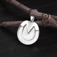 Pendentif fer à cheval de haute qualité en argent sterling 925 plaqué or 18 carats, 30x23mm, avec serti clos, breloque souvenir DIY pour lait maternel, personnalisable