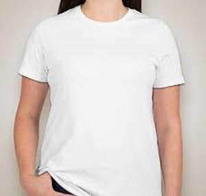 Camiseta blanca de algodón orgánico 100%, camiseta blanca lisa de 160gsm - Product Image 2