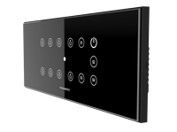 Interruptor de Pared Inteligente WiFi TUYA, Control Remoto Inalámbrico, 08 Luces Encendido/Apagado, Panel de Vidrio Templado NFC, Compatible con Google Assistant y Alexa
