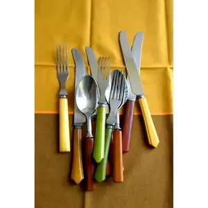 Service de couverts moderne en acier inoxydable avec poignée design élégante, parfait pour la maison, la cuisine et la vaisselle de mariage - Product Image 6