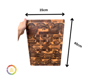 2025 venta al por mayor personalizado Hotel cocina Pizza bistec doble cara Acacia tabla de cortar de madera hecha en Vietnam - Product Image 6