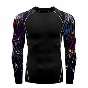 เสื้อยืดรัดรูปแขนสั้นสำหรับผู้ชายเสื้อออกกำลังกายแห้งเร็วสำหรับฝึกออกกำลังกาย - Product Image 6