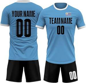 ชุดเล่นฟุตบอลสำหรับผู้ชายชุดเล่นฟุตบอลชุดเล่นฟุตบอลแบบซับลิเมชันใส่สบายออกแบบได้ตามต้องการ - Product Image 5