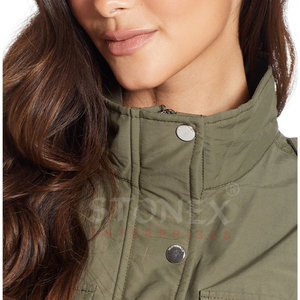 Slim Fit Trending Alta calidad Mujeres Utility Jacket Por encargo Mejor Fábrica Precio bajo Chaquetas al por mayor - Product Image 6