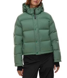 OEM Custom Design Wholesale High Quality <b>Cropped</b> Duck Warm Heated Winter <b>Women</b> Windproof Plus Size <b>Puffer</b> <b>Jacket</b> - Product Image 1