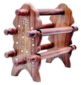 Wooden Bangle Stand Bangle Organizer Folding Chuddi Stand Gift Item for <b>Women</b> Bar <b>Bracelet</b> Bangle Jewelry Holder Stand - Product Image 2