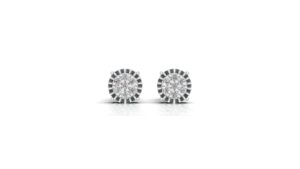 Aretes Aarinya Astra con Diamantes Tallados en Forma de Estrella, Certificados por IGI, con Diamantes de Laboratorio en Racimo, Chapados en Oro de 9K - Product Image 5