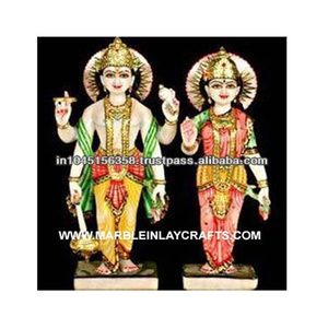 Lord Laxmi-hermosa estatua de Narayan, acabado brillante y llamativo, duradero, hecho por artista indio - Product Image 1