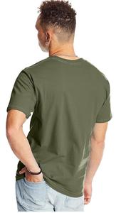 T-shirt en coton 100% à coupe carrée, imprimé graphique, poids lourd, 300 g/m², logo personnalisé, streetwear, bleu - Product Image 5