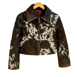 Vestes en cuir véritable à poils, très tendance, pour femmes, vente en gros, fabricant, personnalisation du design, vestes en cuir véritable - Product Image 1