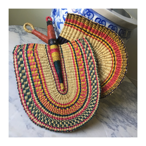 พัดหญ้าทะเลสานด้วยมือสำหรับตกแต่ง, พัดลมมือตกแต่งสำหรับแขวนผนังห้องนั่งเล่น - Product Image 4