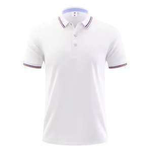 Meilleur prix pour hommes élégant anti-rides à manches courtes pour T-Shirt uniforme couleur unie unisexe polos d'entreprise 100% coton - Product Image 4