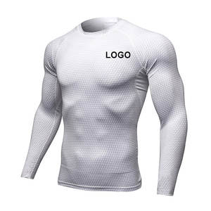 Long Sleeve <b>Rash</b> <b>Guard</b> Custom Design <b>Men</b> Bjj Training Compression Shirt Sublimation Sports Top Inspired By Jiu Jitsu Kimono - Product Image 6