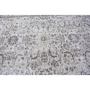 พรมวินเทจขนาดใหญ่ 6.1x8.9 ฟุต (187x272 ซม.) พรมลายแอ็บสแตรกสีน้ำตาลสไตล์ตุรกี - Product Image 4