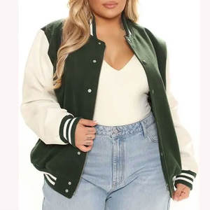 Chaqueta Universitaria de Pana de Alta Calidad para Hombre, con Cuello de Béisbol, Nueva Chaqueta Holgada de Moda en Talla Urbana para Invierno - Product Image 5