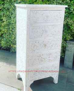 Incrustation d'os Table de chevet en os Table de chevet en os Incrustation d'os de buffle Salon Ferme Hôtel Meubles de maison - Product Image 4