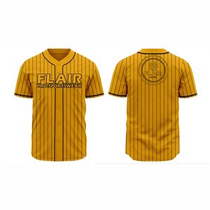 Maillots de softball et de baseball personnalisables de grande taille en polyester respirant à col rond avec imprimé uni par sublimation - Product Image 1