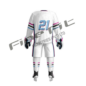 Kits de equipos OEM, uniformes de hockey sobre hielo de poliéster de secado rápido transpirables personalizados para impresión por sublimación masculina y femenina y conjunto completo - Product Image 2