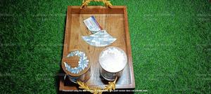 Ensemble de service en acrylique artisanal, plateau en bois incrusté de nacre, récipient de stockage alimentaire, édition cadeau d'affaires classique - Product Image 2