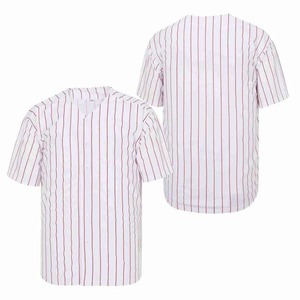 2023 nueva camiseta de béisbol estilo en blanco negro verde amarillo azul blanco rayas marrón Beige púrpura bordado aceptar personalizado - Product Image 2