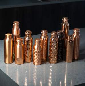 Botellas de agua de cobre Vintage para beber directamente para hervir agua para regalos de negocios para uso en automóviles y oficinas - Product Image 1