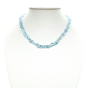 Gargantilla de cuentas de piedras preciosas en forma de cebolla de Topacio azul natural, collar de cuentas de topacio hecho a mano, collares para mujer, joyería, tasa a granel - Product Image 6