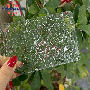 Plaque acrylique texturée effet vague d'eau transparente, vente directe usine, 3mm 4mm 5mm, découpe laser sur mesure pour décoration intérieure et cloisons de meubles - Product Image 1